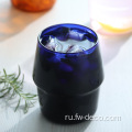 красочный водяной стеклянный сок стаканный кофейный стакан